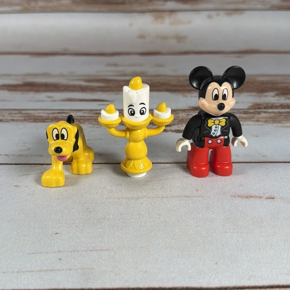 Lego Duplo Disney Mickey Mouse Pluto Lumiere Lot Used
